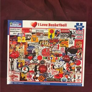 White Mountain Basketball Collage Puzzle